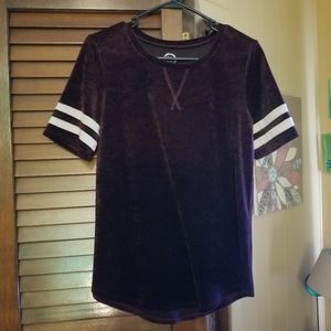 Maurices burgundy velvet top